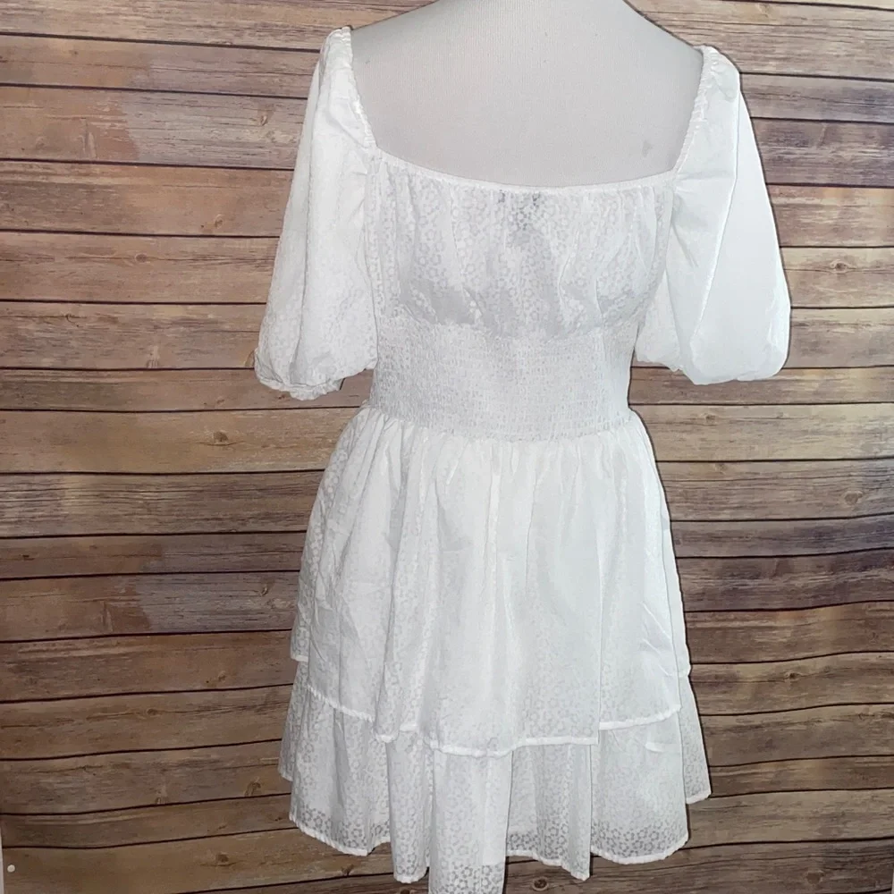 NWOT LuLus  Lined Dress With Smocking Detail - Picture 5 of 7